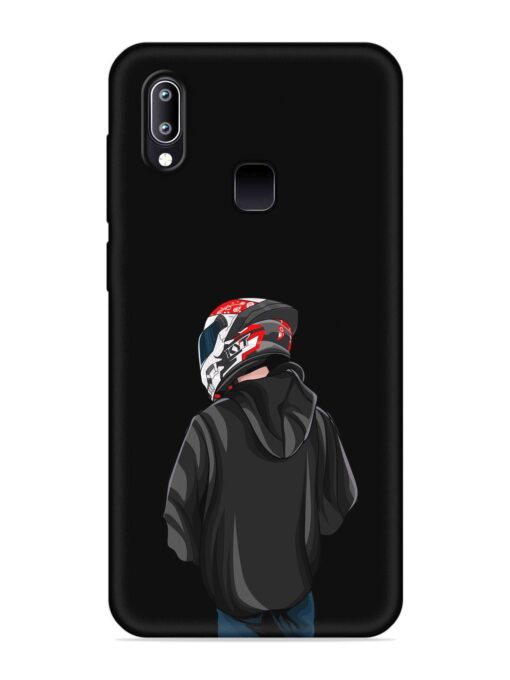 Motorcycle Rider Embossed Soft Silicone Case for Vivo Y93 Zapvi