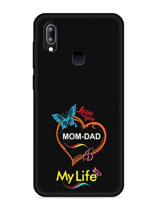 Love You Mom Dad Embossed Soft Silicone Case for Vivo Y93 Zapvi