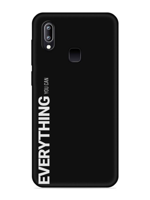 Everything You Can Embossed Soft Silicone Case for Vivo Y93 Zapvi