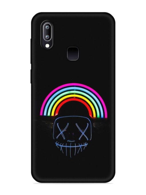 Mask Rainbow Embossed Soft Silicone Case for Vivo Y95 Zapvi