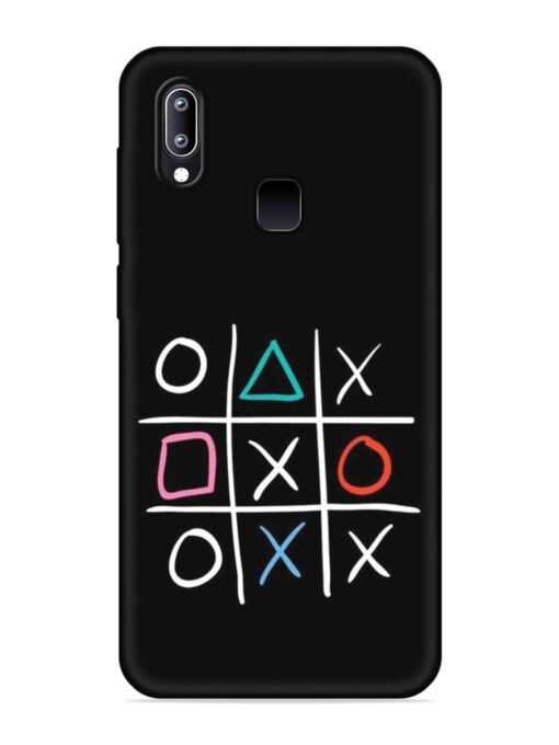 Super Neon Tic-Tac-Toe Embossed Soft Silicone Case for Vivo Y95 Zapvi