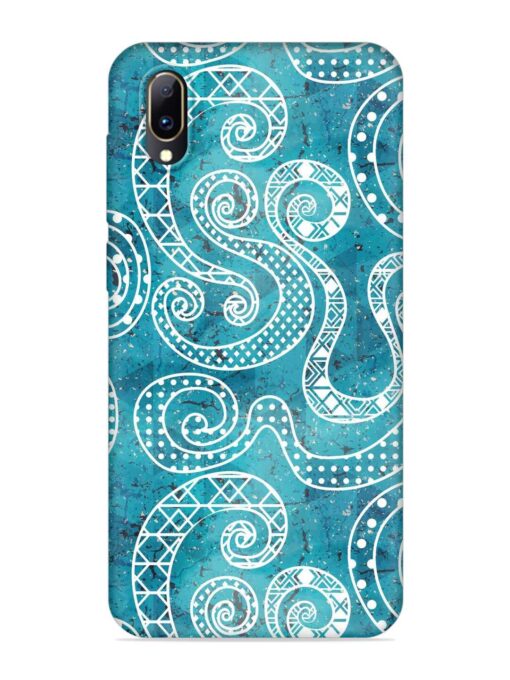 Vintage Curved Seamless Embossed Soft Silicone Case for Vivo Y97