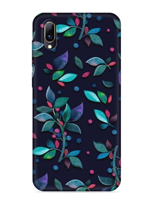 Decorative Watercolor Flower Embossed Soft Silicone Case for Vivo Y97 Zapvi