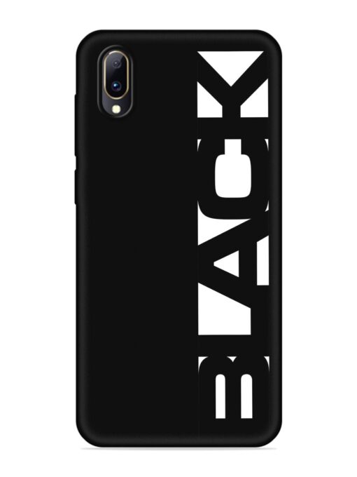 Black Typo Embossed Soft Silicone Case for Vivo Y97 Zapvi