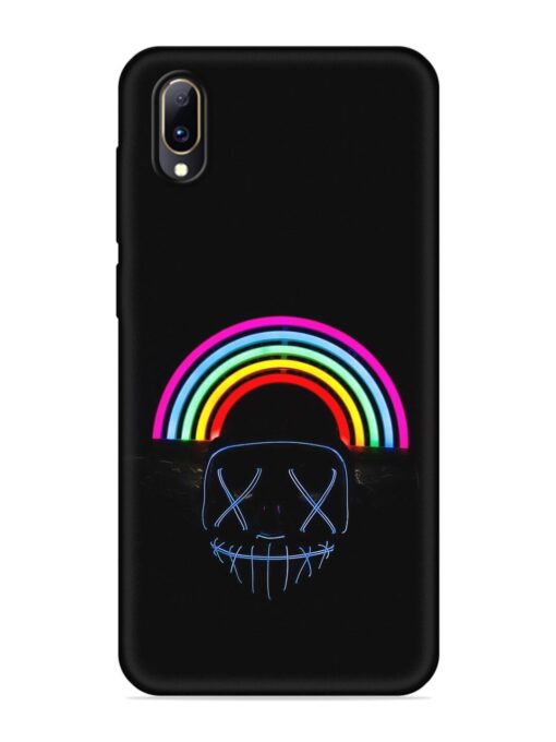 Mask Rainbow Embossed Soft Silicone Case for Vivo Y97 Zapvi