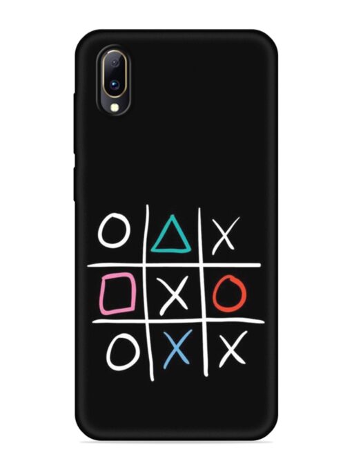 Super Neon Tic-Tac-Toe Embossed Soft Silicone Case for Vivo Y97