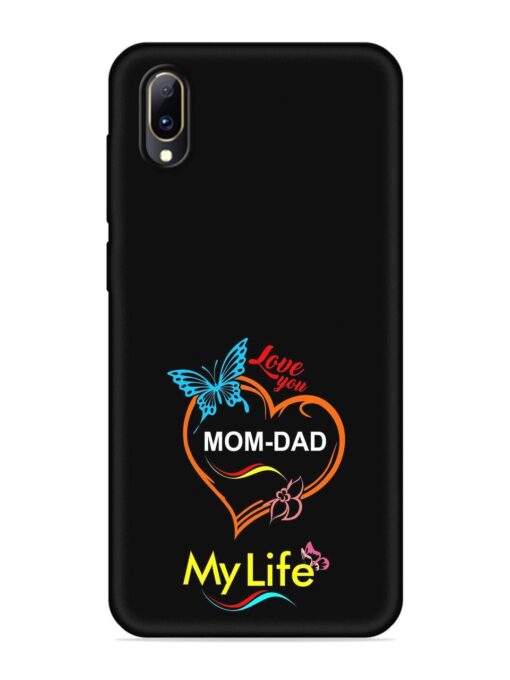 Love You Mom Dad Embossed Soft Silicone Case for Vivo Y97 Zapvi