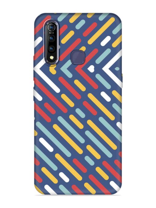 Colored Lines Embossed Soft Silicone Case for Vivo Z1 Pro Zapvi