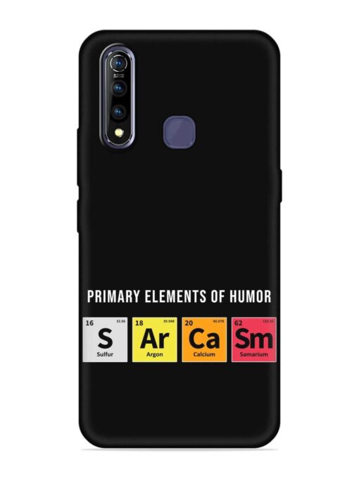 Primary Elements Humor Embossed Soft Silicone Case for Vivo Z1 Pro