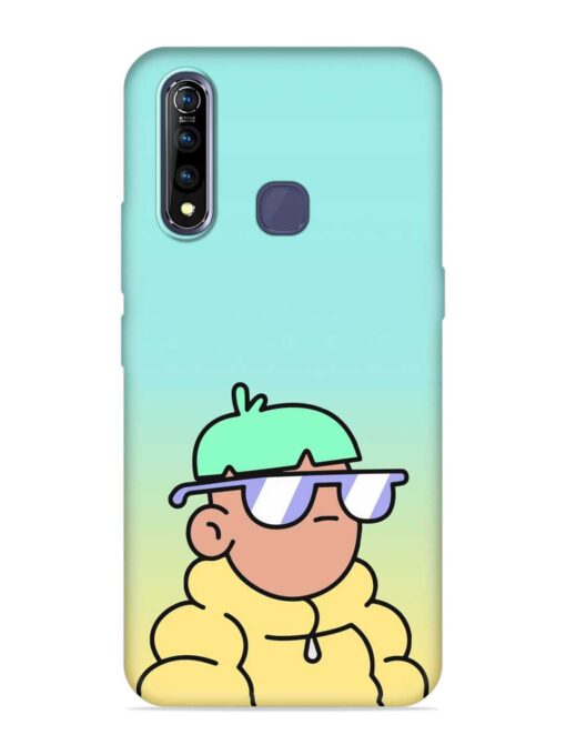 Doodles Cool Character Embossed Soft Silicone Case for Vivo Z1 Pro