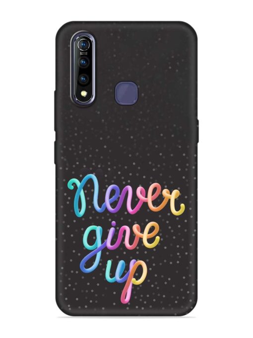 Colorful Stylized Rainbow Embossed Soft Silicone Case for Vivo Z1 Pro Zapvi