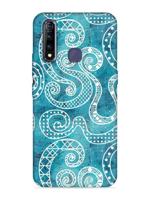 Vintage Curved Seamless Embossed Soft Silicone Case for Vivo Z1 Pro