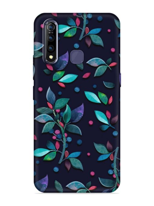 Decorative Watercolor Flower Embossed Soft Silicone Case for Vivo Z1 Pro Zapvi