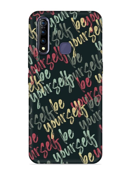 Yourself Seamless Embossed Soft Silicone Case for Vivo Z1 Pro Zapvi