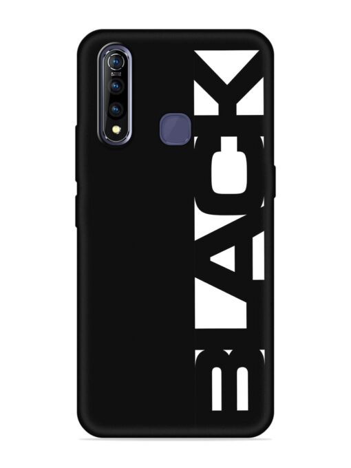 Black Typo Embossed Soft Silicone Case for Vivo Z1 Pro