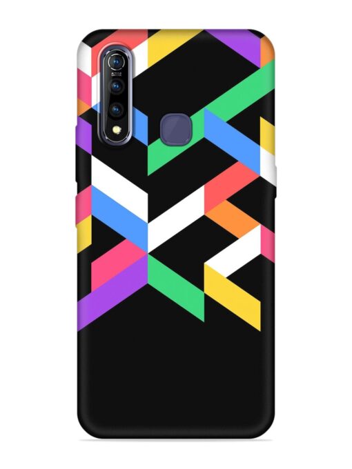 Colorshape Abstarct Embossed Soft Silicone Case for Vivo Z1 Pro