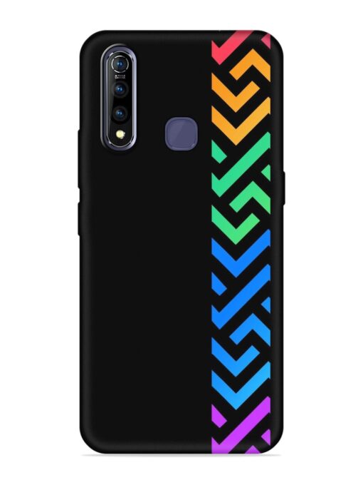 Colorshape Stripes Embossed Soft Silicone Case for Vivo Z1 Pro