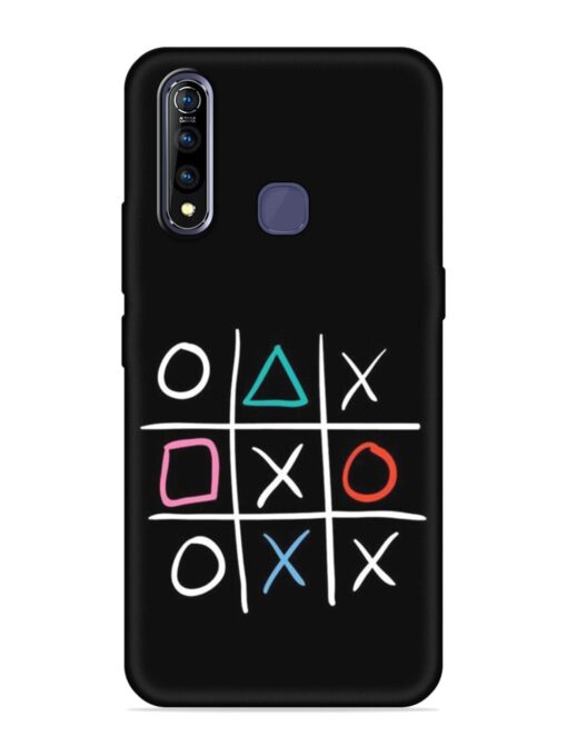 Super Neon Tic-Tac-Toe Embossed Soft Silicone Case for Vivo Z1 Pro Zapvi