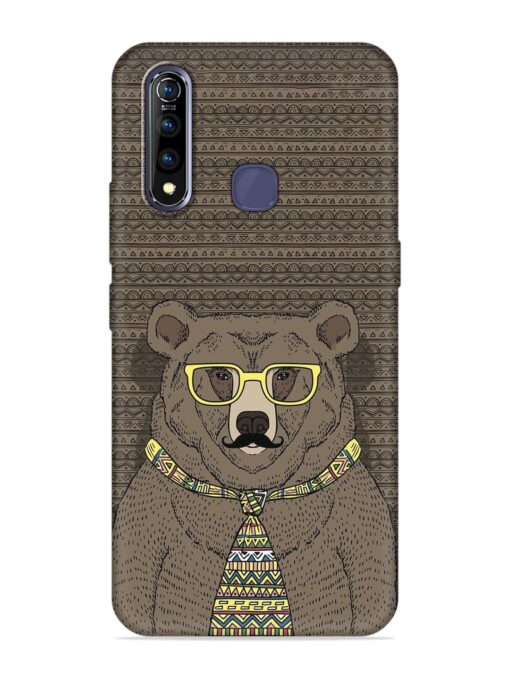 Grizzly Bear Embossed Soft Silicone Case for Vivo Z1 Pro Zapvi