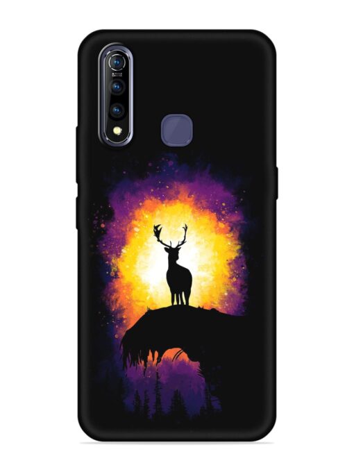 Elk Animal Art Embossed Soft Silicone Case for Vivo Z1 Pro Zapvi