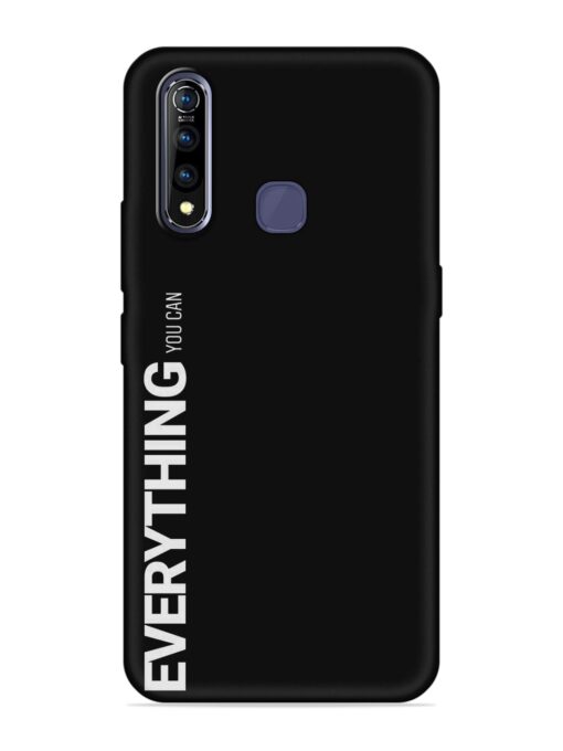 Everything You Can Embossed Soft Silicone Case for Vivo Z1 Pro Zapvi