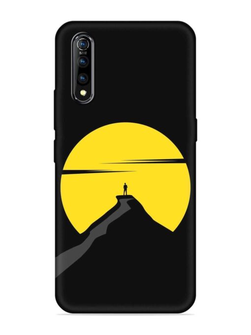 Black Ultra Vector Embossed Soft Silicone Case for Vivo Z1X Zapvi