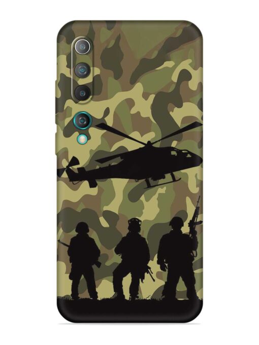 Army Heros Embossed Soft Silicone Case for Xiaomi Mi 10 Zapvi