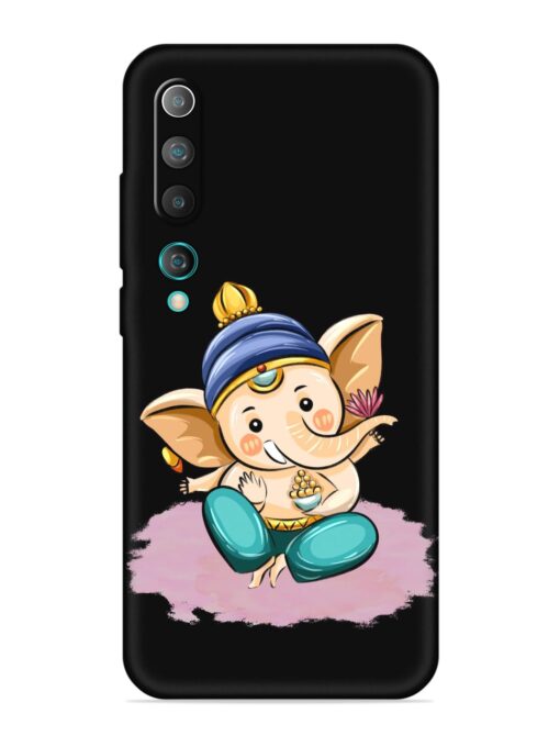 Bal Ganesh Vector Art Embossed Soft Silicone Case for Xiaomi Mi 10 Zapvi