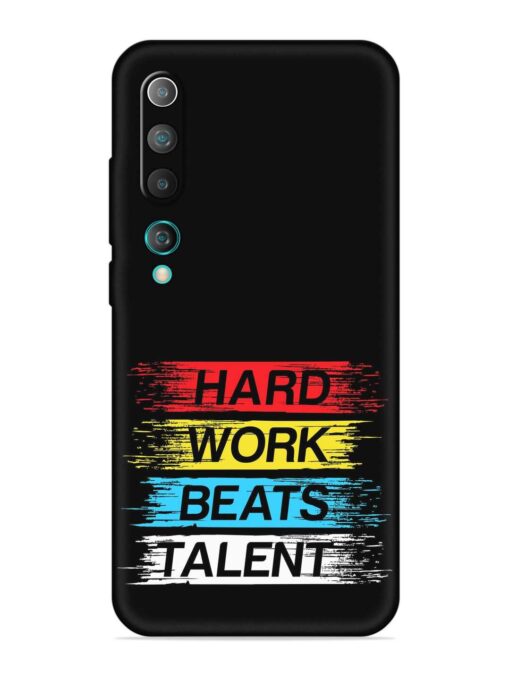 Hard Work Beats Embossed Soft Silicone Case for Xiaomi Mi 10 Zapvi