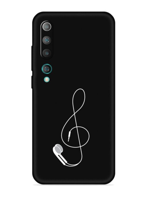 Music Earphone Vector Embossed Soft Silicone Case for Xiaomi Mi 10 Zapvi