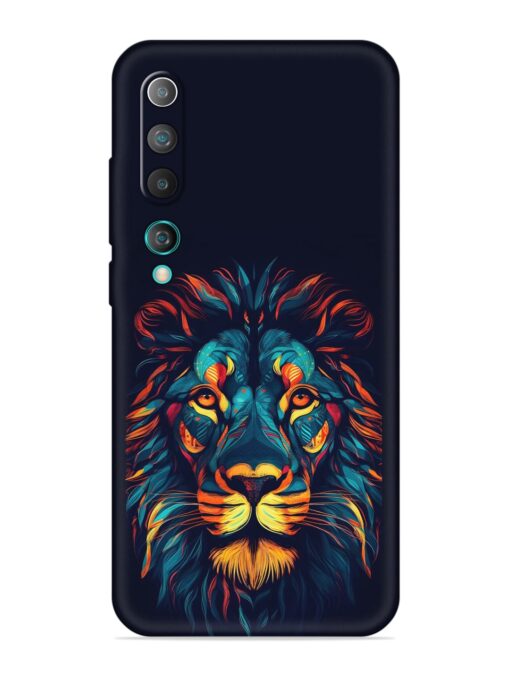 Colorful Lion Embossed Soft Silicone Case for Xiaomi Mi 10 Zapvi