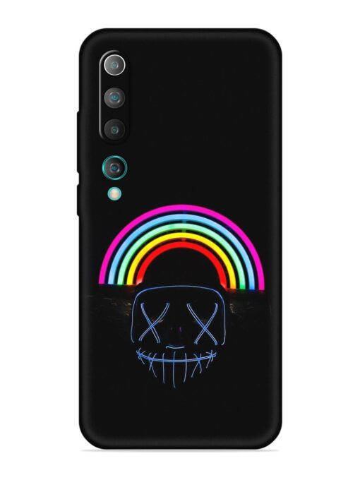 Mask Rainbow Embossed Soft Silicone Case for Xiaomi Mi 10 Zapvi