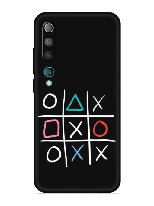 Super Neon Tic-Tac-Toe Embossed Soft Silicone Case for Xiaomi Mi 10 Zapvi