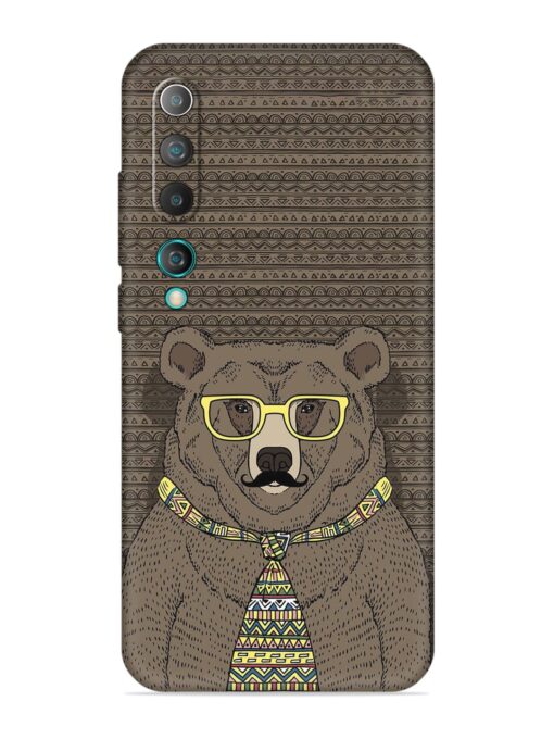 Grizzly Bear Embossed Soft Silicone Case for Xiaomi Mi 10 Zapvi