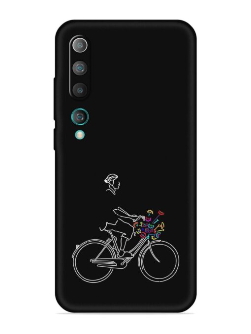 Minimalist Cycle Art Embossed Soft Silicone Case for Xiaomi Mi 10 Zapvi