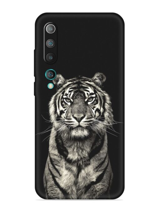 Tiger Art Embossed Soft Silicone Case for Xiaomi Mi 10