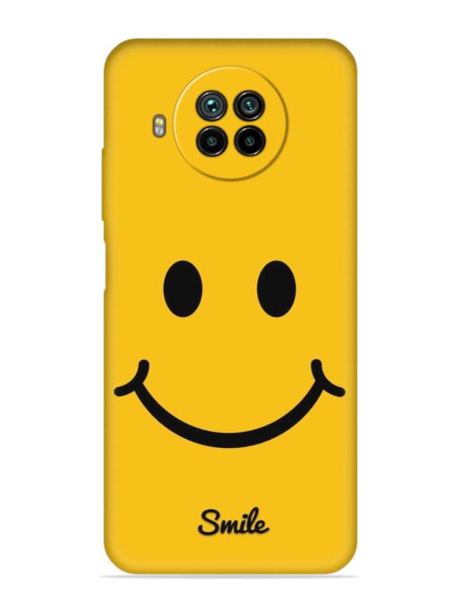 Yellow Smiley Embossed Soft Silicone Case for Xiaomi Mi 10I (5G)