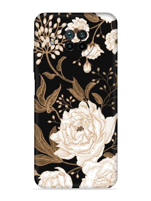 Peonies Roses Floral Embossed Soft Silicone Case for Xiaomi Mi 10I (5G)