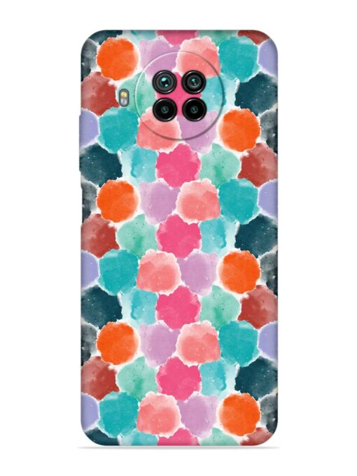 Colorful Seamless Pattern Embossed Soft Silicone Case for Xiaomi Mi 10I (5G)