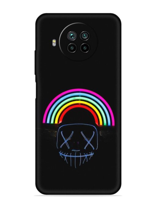 Mask Rainbow Embossed Soft Silicone Case for Xiaomi Mi 10I (5G)