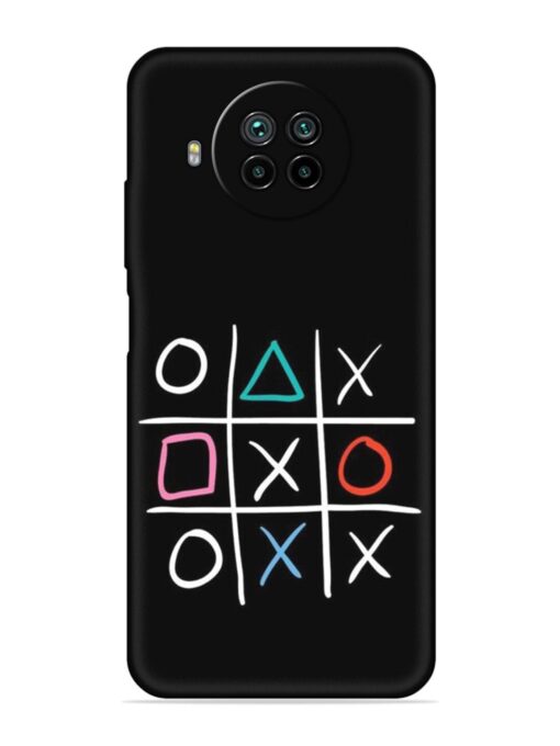 Super Neon Tic-Tac-Toe Embossed Soft Silicone Case for Xiaomi Mi 10I (5G) Zapvi