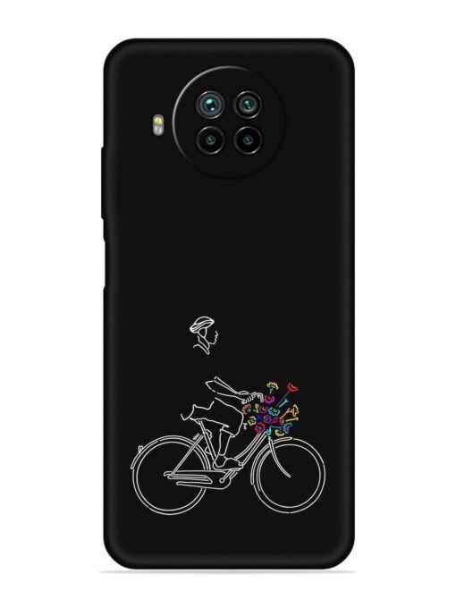 Minimalist Cycle Art Embossed Soft Silicone Case for Xiaomi Mi 10I (5G)