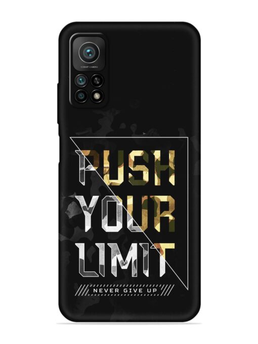 Push Your Limits Embossed Soft Silicone Case for Xiaomi Mi 10T (5G) Zapvi