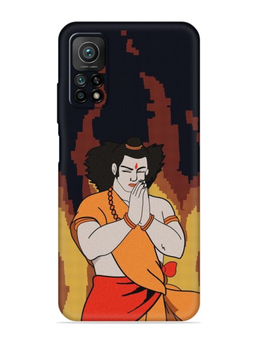 Shree Ram Vector Embossed Soft Silicone Case for Xiaomi Mi 10T (5G)