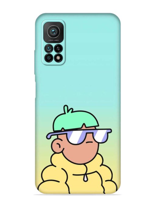 Doodles Cool Character Embossed Soft Silicone Case for Xiaomi Mi 10T Pro (5G)