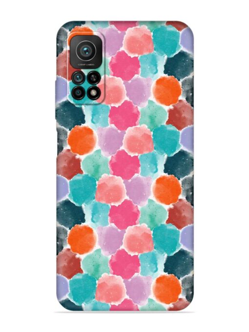 Colorful Seamless Pattern Embossed Soft Silicone Case for Xiaomi Mi 10T Pro (5G)