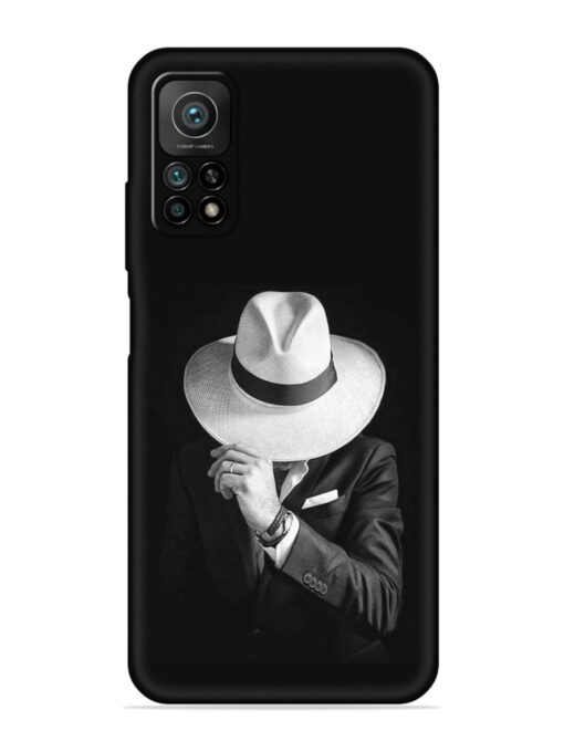 Men Under Hat Embossed Soft Silicone Case for Xiaomi Mi 10T Pro (5G)