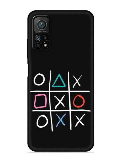 Super Neon Tic-Tac-Toe Embossed Soft Silicone Case for Xiaomi Mi 10T Pro (5G) Zapvi