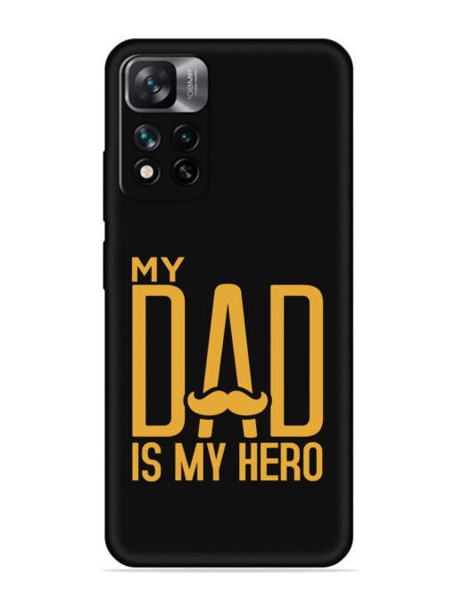 My Dad Is My Hero Embossed Soft Silicone Case for Xiaomi Mi 11I (5G)