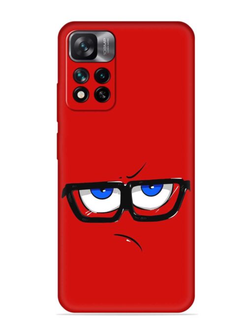 Rad Angry Face Embossed Soft Silicone Case for Xiaomi Mi 11I (5G)